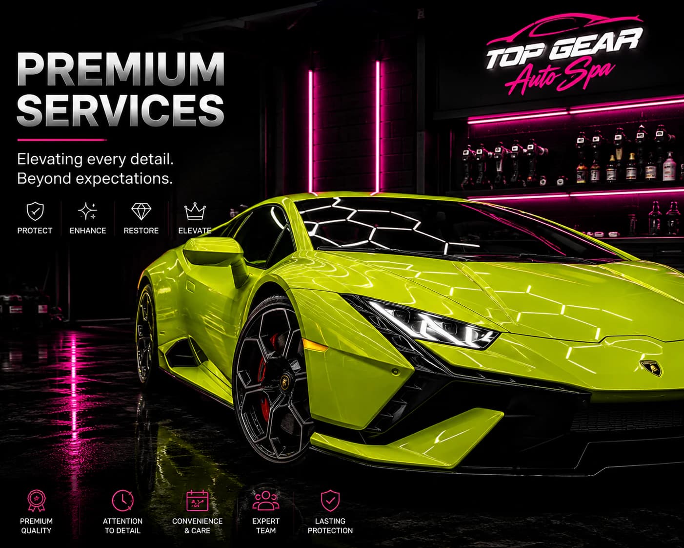 Premium services at Top Gear Auto Spa