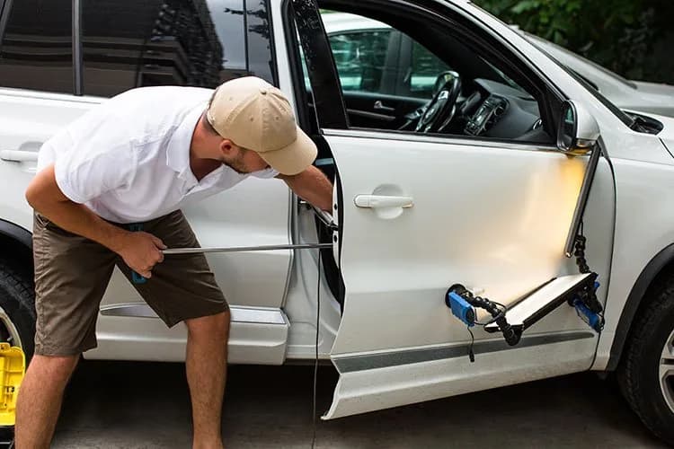 Paintless dent removal service